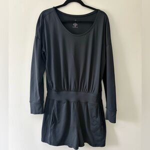 Sweaty Betty Black Long Sleeve Romper